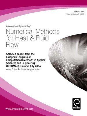 cover image of International Journal of Numerical Methods for Heat & Fluid Flow, Volume 16, Issue 5